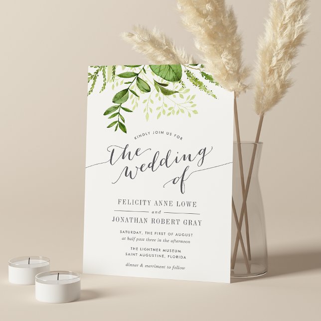 Inbjudan till vild Meadow Botanical Wedding (Skapare uppladdad)
