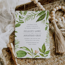 Inbjudan till vild Meadow Wedding