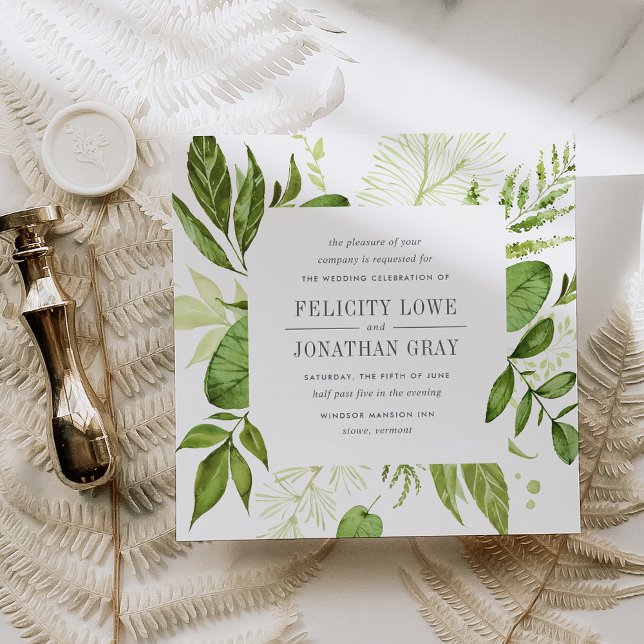 Inbjudan till vild Meadow Wedding | Kvadratisk (Skapare uppladdad)