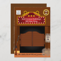 Inbjudan till vilda western Corporate Function