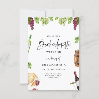 Inbjudan till vin Bachelorette