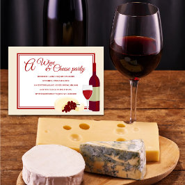 Inbjudan till vin & Cheese Party