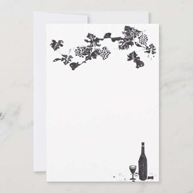 Inbjudan till vin-menyn (Framsida)