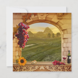 Inbjudan till vingård för bröllopsbröllop