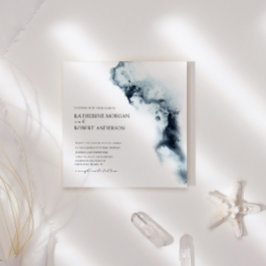 Inbjudan till Vinkart minimalistiskt bröllop med v