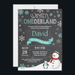 Inbjudan till vinnarland 1:a födelsedagen<br><div class="desc">Vinter Onederland 1:a födelsedagsinbjudan. Snögubbe och Penguin. Aqua Teal Turcos och White Snowflake. Första födelsedagen. Pojken eller tjejen första Bday Inbjudan. Bakgrund till kretskort. Svarta och vita.
Om du vill göra ytterligare anpassningar klickar du på knappen Anpassa och användor verktygen som är utformat för att ändra mallen.</div>