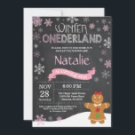 Inbjudan till vinnarland 1:a födelsedagen<br><div class="desc">Vinter Onederland Snögubbe 1:a födelsedagsinbjudan. Pepparkaksgubbe. Rosa och vitlök. Första födelsedagen. Flickan 1:a Bday Inbjudan. Bakgrund till kretskort. Svarta och vita.
Om du vill göra ytterligare anpassningar klickar du på knappen Anpassa och användor verktygen som är utformat för att ändra mallen.</div>