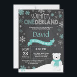 Inbjudan till vinnarland 1:a födelsedagen<br><div class="desc">Polarna för vintern Onederland äger första födelsedagsinbjudan. Hjort. Aqua Teal Turcos och White Snowflake. Första födelsedagen. Pojken eller tjejen första Bday Inbjudan. Bakgrund till kretskort. Svarta och vita. Om du vill göra ytterligare anpassningar klickar du på knappen Anpassa och användor verktygen som är utformat för att ändra mallen.</div>