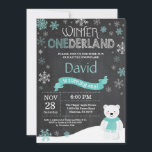 Inbjudan till vinnarland 1:a födelsedagen<br><div class="desc">Polarna för vintern Onederland äger första födelsedagsinbjudan. Hjort. Aqua Teal Turcos och White Snowflake. Första födelsedagen. Pojken eller tjejen första Bday Inbjudan. Bakgrund till kretskort. Svarta och vita. Om du vill göra ytterligare anpassningar klickar du på knappen Anpassa och användor verktygen som är utformat för att ändra mallen.</div>
