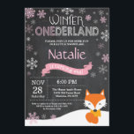 Inbjudan till vinnarland fox 1:a födelsedagen<br><div class="desc">Vinter Onederland Fox 1:a födelsedagsinbjudan. Fox. Rosa och vitlök. Första födelsedagen. Flickan 1:a Bday Inbjudan. Bakgrund till kretskort. Svarta och vita.
Om du vill göra ytterligare anpassningar klickar du på knappen Anpassa och användor verktygen som är utformat för att ändra mallen.</div>