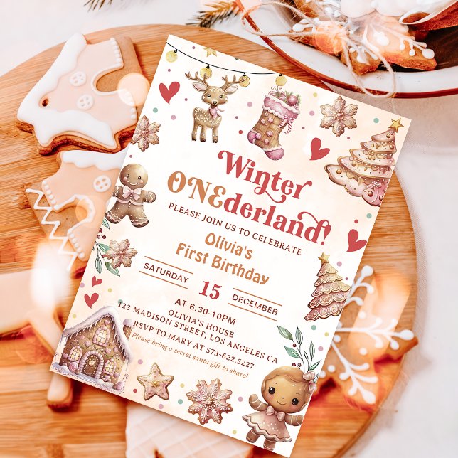 Inbjudan till vinnland Rosa jul-cookie (Skapare uppladdad)