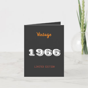 Inbjudan till Vintage 1966 Begränsad