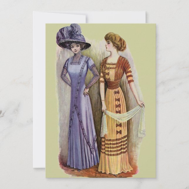 Inbjudan till vintage-adresser (Framsida)