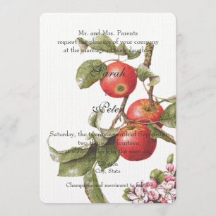 Inbjudan till Vintage Apple-Blommar