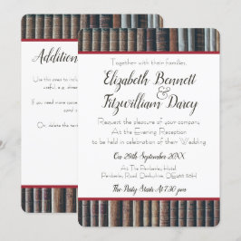 Inbjudan till vintage bokfall på kvällstid