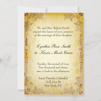 Inbjudan till Vintage bröllop