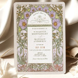 Inbjudan till vintage bröllop Art nouveau från Muc<br><div class="desc">Inbjudan från art nouveau Vintage bröllop av Alphonse Mucha i en blommigt, romantisk och visemisk utformning. Viktorianska blommor kompletterar klassisk konst deco typsnitt. Ange din anpassningsbar så är du klar. Om du vill ändra designen ytterligare klickar du bara på den blå knappen "Anpassa den". Tack så mycket för att du...</div>