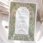 Inbjudan till vintage bröllop Art nouveau från Muc<br><div class="desc">Inbjudan från art nouveau Vintage bröllop av Alphonse Mucha i en blommigt, romantisk och visemisk utformning. Viktorianska blommor kompletterar klassisk konst deco typsnitt. Ange din anpassningsbar så är du klar. Om du vill ändra designen ytterligare klickar du bara på den blå knappen "Anpassa den". Tack så mycket för att du...</div>