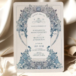 Inbjudan till vintage bröllop Dusty Blue W Morris<br><div class="desc">Inbjudan från William Morris i art nouveau i en blommigt, romantisk och visemisk utformning. Viktorianska blommor kompletterar klassisk konst deco typsnitt. Ange din anpassningsbar så är du klar. Om du vill ändra designen ytterligare klickar du på den blå knappen "Anpassa den". Tack så mycket för att du funderade på min...</div>