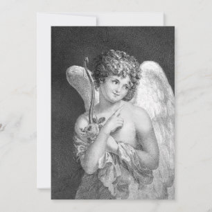 Inbjudan till vintage Cupid Romantic Wedding