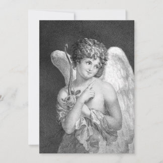 Inbjudan till vintage Cupid Romantic Wedding