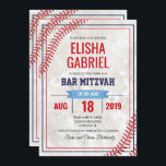 Inbjudan till Vintage Grunge- i Pub Mitzvah Baseba<br><div class="desc">Minnet att din lilla son kommer och inbjudan din familj ser utmaningen snurras med den här anpassningsbarna pub mitzvah basebollklinginbjudan. //MATCHA OSA KORT IN SHOP//</div>