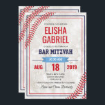 Inbjudan till Vintage Grunge- i Pub Mitzvah Baseba<br><div class="desc">Minnet att din lilla son kommer och inbjudan din familj ser utmaningen snurras med den här anpassningsbarna pub mitzvah basebollklinginbjudan. //MATCHA OSA KORT IN SHOP//</div>