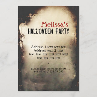 Inbjudan till Vintage Halloween fest