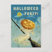 Inbjudan till Vintage Halloween fest