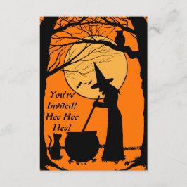 Inbjudan till vintage Inspired Halloween fest