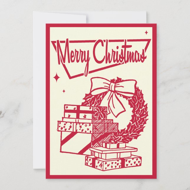 Inbjudan till Vintage julfest (Framsida)