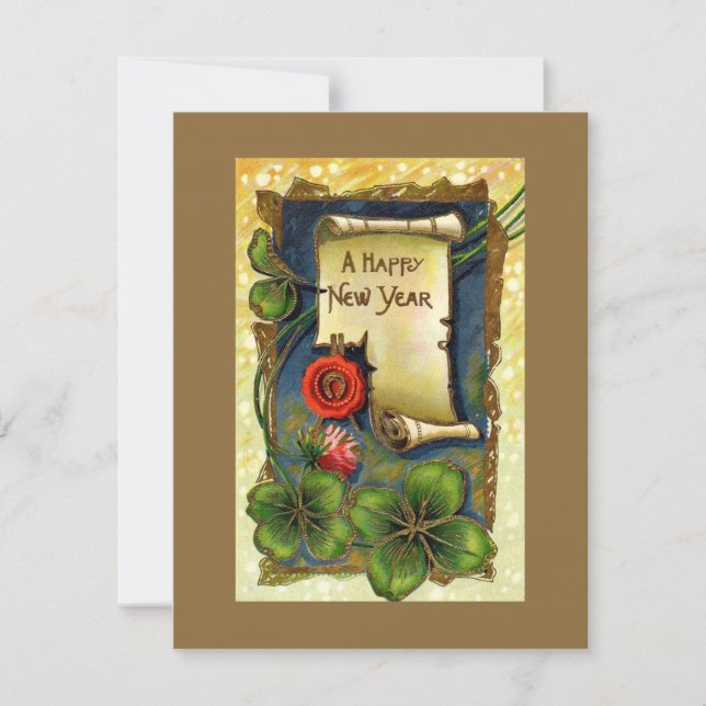 Inbjudan till Vintage-Nyårsafton (Framsida)