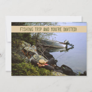 Inbjudan till vintage Riverbank Fishing Resa