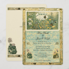 Inbjudan till vintage Storybook Forest Wedding