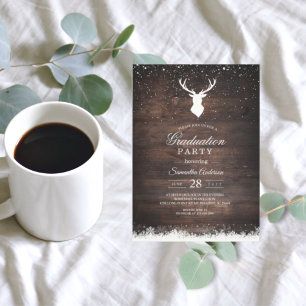 Inbjudan till vintage Wood & Watercolor Pastel Flo
