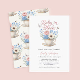Inbjudan till Vintagen för babyskor i bloom i baby