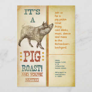 Inbjudan till Vintagen Gris Roast Party