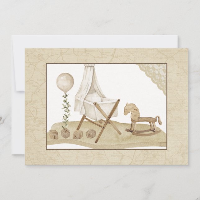 Inbjudan till vintagens babyvisningsprogram (Framsida)