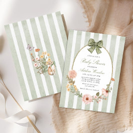 Inbjudan till vintagens Blommigt för att skicka ba