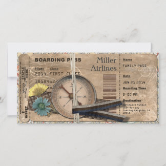 Inbjudan till vintagens boardingpass