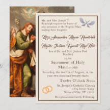 Inbjudan till vintagens katolska bröllop