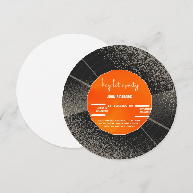 Inbjudan till vintagens postdag (Fram/baksida)