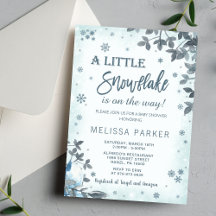 Inbjudan till Vinter Baby Shower