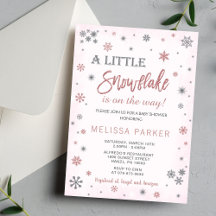 Inbjudan till Vinter Baby Shower