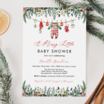 Inbjudan till Vinter Baby Shower