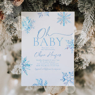 Inbjudan till Vinter Baby Shower