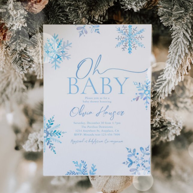 Inbjudan till Vinter Baby Shower (Skapare uppladdad)