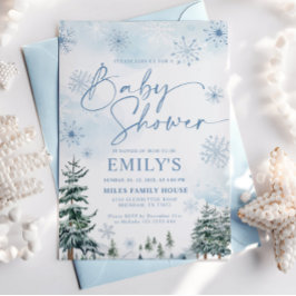 Inbjudan till Vinter Baby Shower