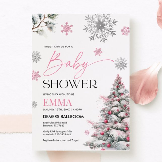 Inbjudan till Vinter Baby Shower (Skapare uppladdad)