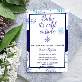 Inbjudan till Vinter Baby Shower